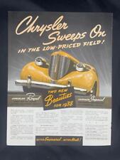 Magazine Ad* - 1938 - Chrysler Royal picture