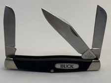 Vintage 1987 Buck 301 USA Stockman 3-Blade Folding Pocket Knife picture