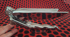 Rare Antique Vintage Car Hood Ornament Winged Woman Angel  Hot Rod Rat Goddess picture