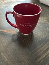 Vintage 2007 Starbucks Holiday Barista Red Coffee Mug 18 oz Abbey Est 1971 picture