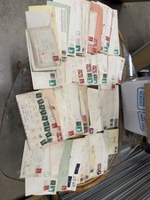 Vintage Paper Ephemera Lot Handwritten Letters Envelopes  Stamps Crafts picture
