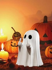 Halloween Middle Finger Ghost Statue 7.5cm Scary Ghost Decor Haunted House Prop picture