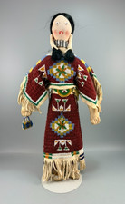 RARE Vintage Native American Lakota Sioux Mary Standstall Fully Beaded  Doll 17