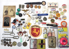Junk Drawer Lot of Vintage & Antique Collectibles picture