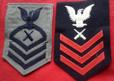 US NAVY WW 2 BLUE AND GRAY,  GUNNERS MATE GMG picture