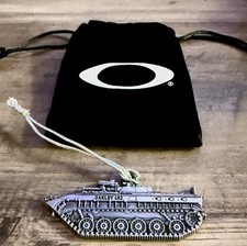 Oakley Metal Tank Christmas Ornament Rare Employee Only Holiday Gift Not Retail picture