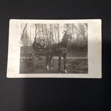 RPPC Couple with Horse & Buggy -Unposted NOS picture
