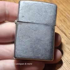 Vintage Zippo Lighter Case Only 1950s Pat 2032695 5-Barrel Block Logo Pre-Owned picture
