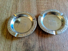 Vintage Cigarettes Metal Advertising Ashtrays Lot of 2 Tobacciana Collectible picture