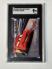 2006 Disney Pixar Cars Promo #1 Lightning McQueen SGC 9 MINT  Rookie Card. picture