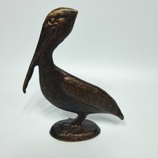 Vintage Scott Nelles Bronze Pelican Sculpture Cast Signed 5