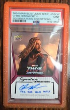 2024 Upper Deck Marvel Studios THOR Ravager Love Thunder Chris Hemsworth Auto  picture