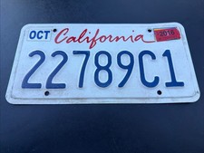California CA License Plate Golden State Tag 22789C1 Vtg Lipstick picture
