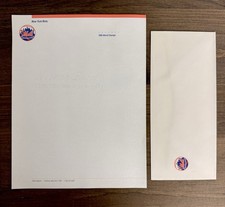 Vintage 1986 Mets World Series Team Issued  Letterhead And Envelope picture