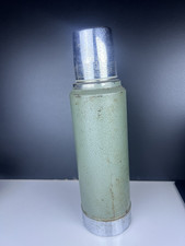 Vintage Aladdin Stanley A-944C Quart Thermos Green Crackle No 11 Stopper USA picture