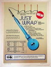 OK Machine Just Wrap Wire Wrapping Tool Vintage Print Ad 1980 8x11 picture