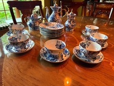  Lomonosov Imperial Porcelain Tea Set Singing Garden 21pc Service for 6 Gold LFZ picture