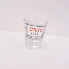 Vintage Shot Glass Name Cathy's Bar CHATSWORTH,CA 91311 picture