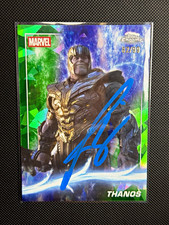 JOSH BROLIN Auto Thanos w PHOTO PROOF 2025 Topps Chrome Marvel Sapphire 82/99 picture