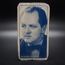 1949 Turf Celebrities Radio Stars #50 Richard Dimbleby Rare Tobacco Cigarette picture