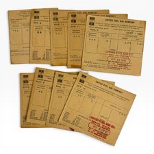 Vintage 1940s-50s UNITED FUEL GAS COMPANY Meter BILLS Ephemera LOT W Virginia  picture