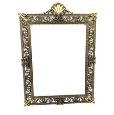 Vintage Brass Picture Frame Made in Italy No Glass No Backing 19