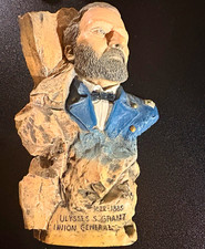 Ulysses S. Grant Union General Bust Figurine Statue Made in Indonesia picture