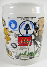 Vintage 1984 McDonald's Corporate History Mug Stein picture