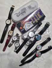 Disney Lot of 11 Watches, Untested, incl. Old and Anniversary - Mickey, Donald picture