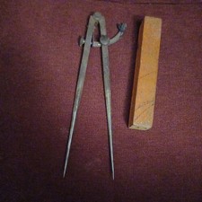 Peck Stow & Wilcox (PS & W CO.) 8”Winged Divider Compass USA Antique  picture