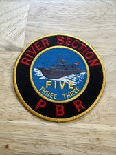 US Navy River Patrol Boat 533rd River Section PBR Patch USN picture