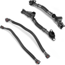 4-Piece Crankcase Vent Hose Kit Compatible with Select BMW 550i 650i 750i 750Li picture