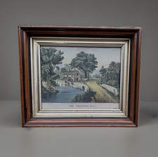 Antique Victorian Deep Walnut Picture Frame w/ Glass C. 1890’s 13