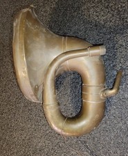 Brass-Era Rubes Single Twist Horn 1909-1912 Horseless Carriage Missing Bracket picture