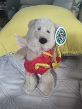 Starbucks Bearista Bear 2001 Cupid Valentine Plush 13th Edition W/Tag Vintage picture