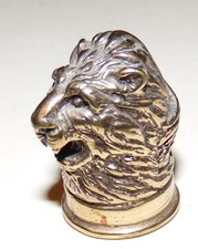 LION~THIMBLE~Signed By:  RICCIO & under Name