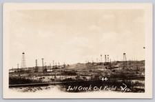 Salt Creek Oil Field Wyoming Derricks RPPC No 44 c1926-1940s picture