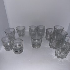 VINTAGE CROWN ROYAL WHISKEY GLASSES LOT OF 12 picture