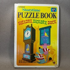 Vintage 1968 Transogram Storytime Puzzle Book Hickory Dickory Dock No 1132 Rare picture