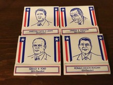 4 Vtg Matchbook Covers U.S. Presidents Carter Ford Reagan Johnson Diamond Match picture