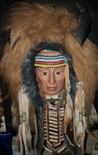 Vintage Southwestern-style Native American Spirit Mask Wall Hanging picture
