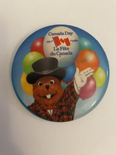 Canada Day La Fete Du Canada Pin Back Button P206 picture