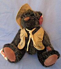 Vintage Dan Dee 2001 Teddy Roosevelt 100th Anniversary Dark Brown Bear Plush NWT picture