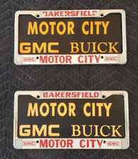 Motor City GMC dealer license plate frames Bakersfield, CA picture