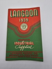 Vintage 1939 LANGDON Industrial Supplies Catalog 199 picture