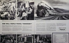 Owens-Corning Fiberglas Print Ad 1942 - New York Central Plans Increased Comfort picture
