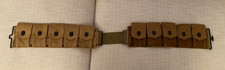 ORIGINAL WWI US ARMY M1910 CARTRIDGE BELT – 10 POCKET AMMO POUCH circa 1918 picture
