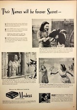 1944 Modess Sanitary Napkins Women Growing Up and Liking It Vintage Print Ad picture