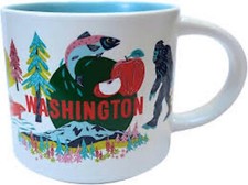 Starbucks Washington You Are Here Coffee Mug 14oz Bigfoot picture