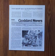 1987 NASA Goddard News COBE Cosmic Background Explorer Vintage Space Newsletter picture